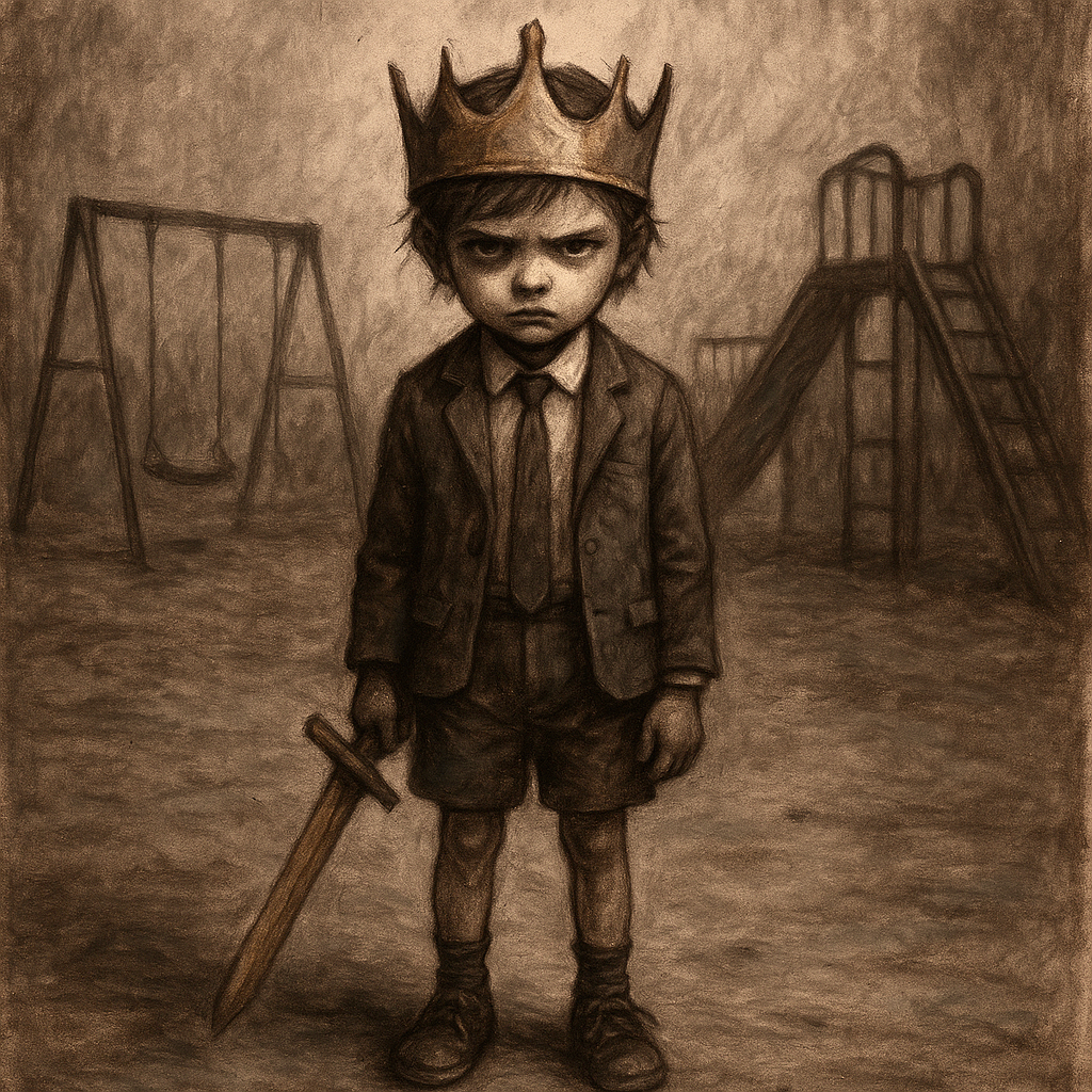 The kid with the crown